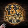 Custom-Drentsche-Patrijshond-Thirsty-Beer-Pub-Metal-Wall-Art-LED-Light_1