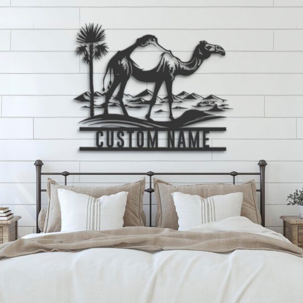 Custom-Dromedary-Camel-Metal-Wall-Art-LED-Light-7