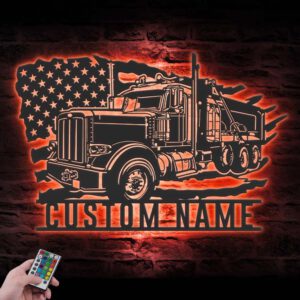 Custom-Drump-Truck-Driver-Metal-Wall-Art-LED-Light-Gift-For-Dad_2