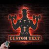 Custom-Dumbbell-Workout-Metal-Wall-Art-LED-Light-6