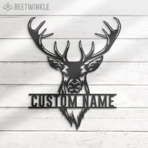 Custom-ELK-Deer-Hunting-Metal-Wall-Art-LED-Light-3-1