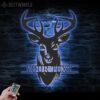 Custom-ELK-Deer-Hunting-Metal-Wall-Art-LED-Light-8