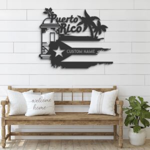 Custom-El-Morro-Puerto-Rico-Map-Metal-Wall-Art-LED-Light-2-1