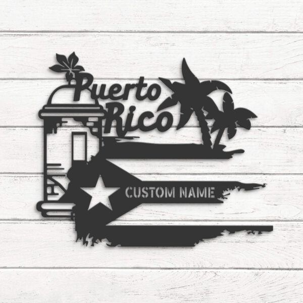 Custom-El-Morro-Puerto-Rico-Map-Metal-Wall-Art-LED-Light-8-1