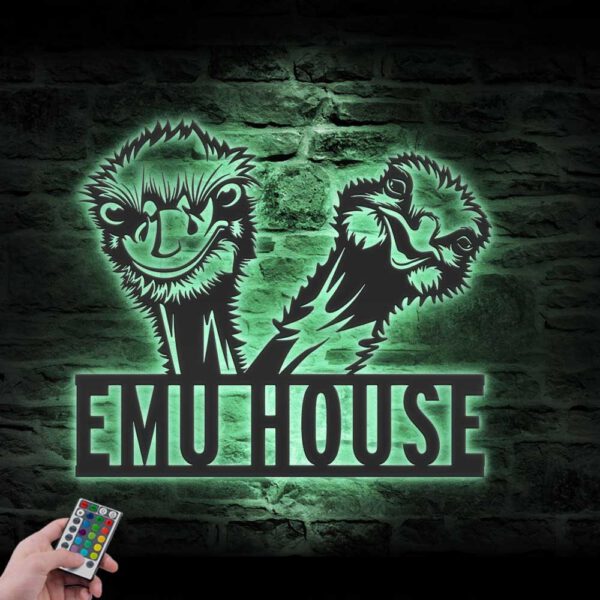 Custom-Emu-Farmhouse-Metal-Wall-Art-LED-Light-5