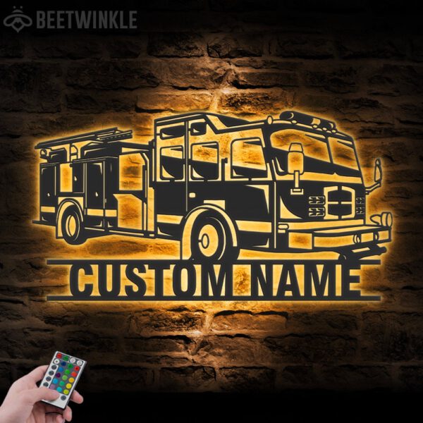 Custom-Engine-Fire-Truck-Driver-Metal-Wall-Art-LED-Light_4