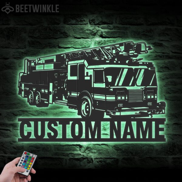 Custom-Engine-Fire-Truck-Driver-Metal-Wall-Art-LED_8