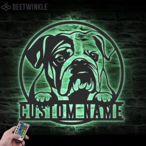 Custom-English-Bulldog-Metal-Wall-Art-LED-Light_1