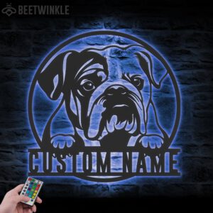 Custom-English-Bulldog-Metal-Wall-Art-LED-Light_2