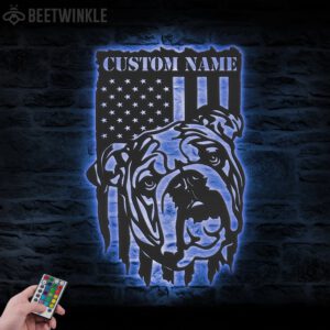 Custom-English-Bulldog-US-Flag-Metal-Wall-Art-LED-Light_2