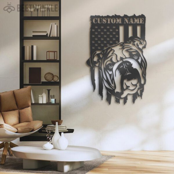 Custom-English-Bulldog-US-Flag-Metal-Wall-Art-LED-Light_8