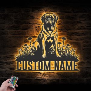 Custom-English-Mastiff-Metal-Wall-Art-LED-Light_2