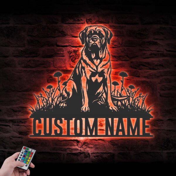 Custom-English-Mastiff-Metal-Wall-Art-LED-Light_3