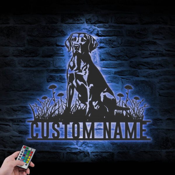 Custom-English-Pointer-Metal-Wall-Art-LED-Light_5