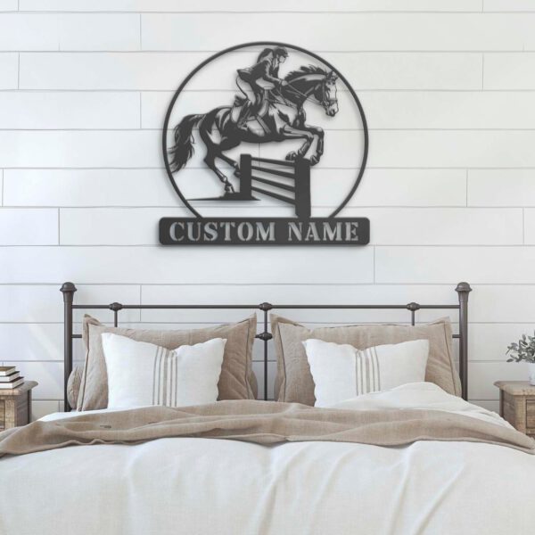 Custom-Equestrian-Metal-Wall-Art-LED-Light-3-1