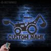 Custom-Excavator-Driver-Metal-Wall-Art-LED-Light-4