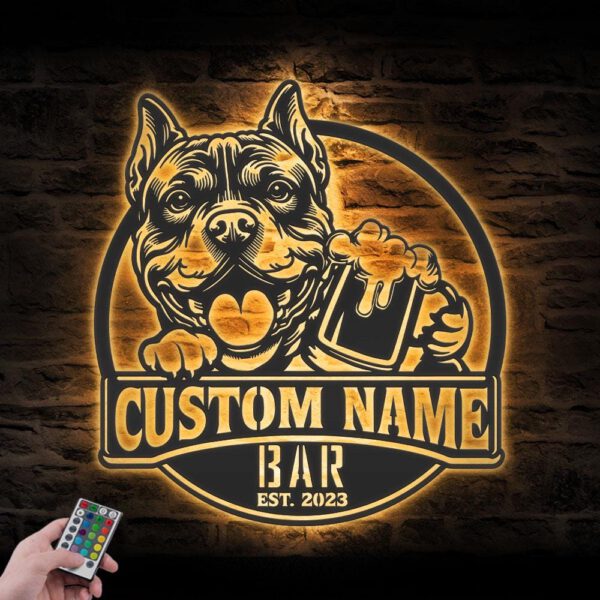 Custom-Extreme-Version-Of-An-American-Bully-Thirsty-Beer-Pub-Metal-Wall-Art-LED-Light_6