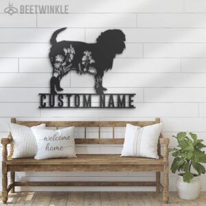 Custom-FLoral-Affenpinscher-Metal-Wall-Art-LED-Light_1