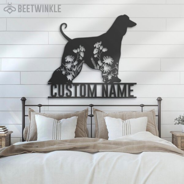 Custom-FLoral-Afghan-Hound-Metal-Wall-Art-LED-Light_7