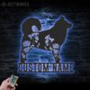 Custom-FLoral-Alaskan-Malamutes-Metal-Wall-Art-LED-Light_2