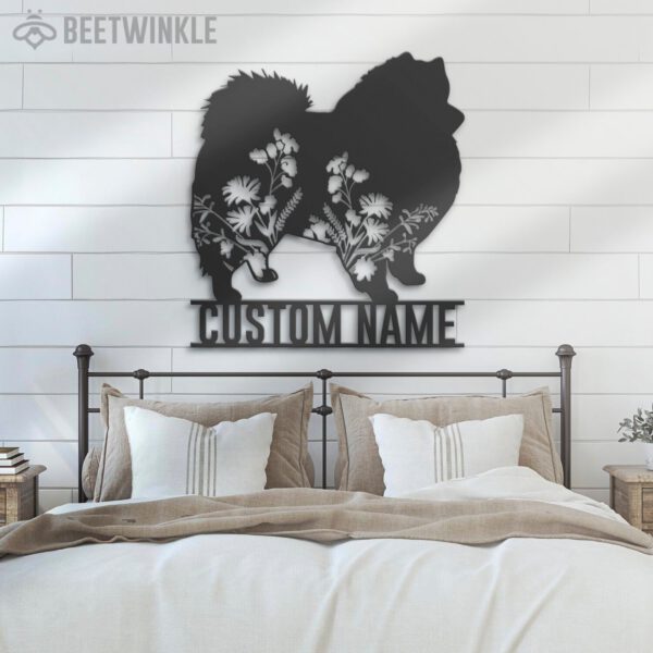 Custom-FLoral-American-Eskimo-Metal-Wall-Art-LED-Light_7