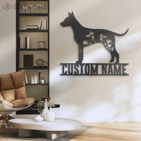 Custom-FLoral-American-Hairless-Terrier-Metal-Wall-Art-LED-Light_7