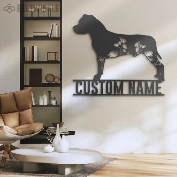 Custom-FLoral-American-Staffordshire-Terrier-Metal-Wall-Art-LED-Light_1