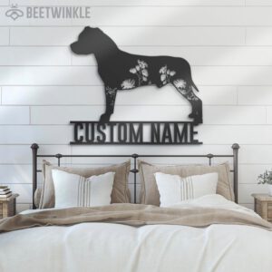 Custom-FLoral-American-Staffordshire-Terrier-Metal-Wall-Art-LED-Light_2