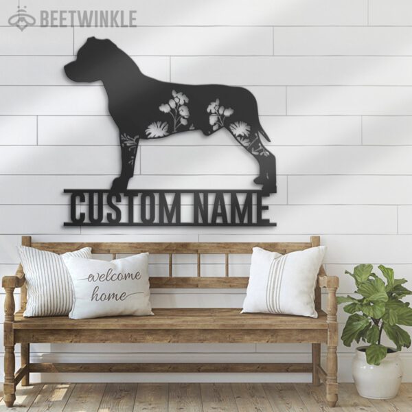 Custom-FLoral-American-Staffordshire-Terrier-Metal-Wall-Art-LED-Light_7