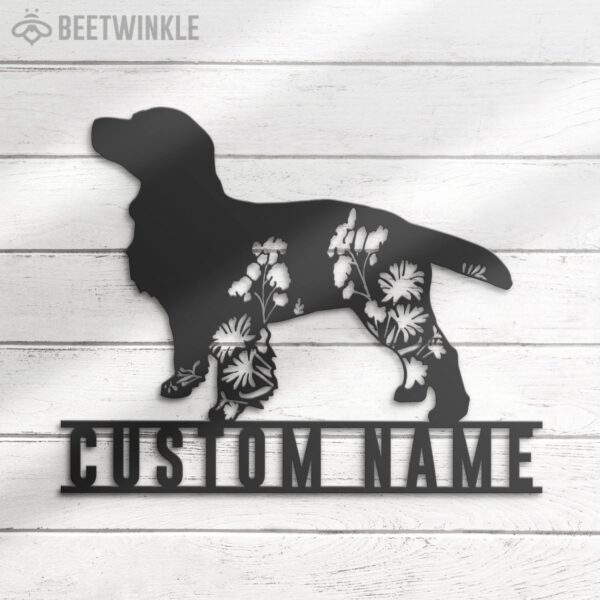 Custom-FLoral-American-Water-Spaniel-Metal-Wall-Art-LED-Light_8