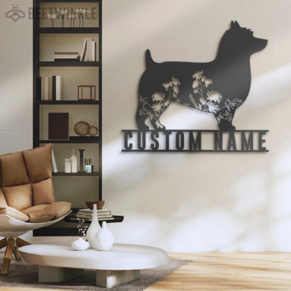 Custom-FLoral-Australian-Terrier-Metal-Wall-Art-LED-Light_4