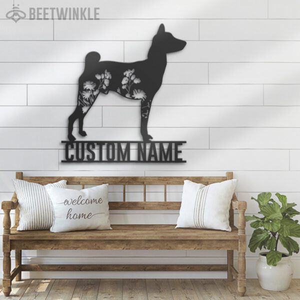 Custom-FLoral-Basenji-Metal-Wall-Art-LED-Light_6