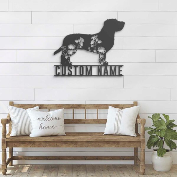 Custom-FLoral-Basset-Fauve-de-Bretagne-Metal-Wall-Art-LED-Light_3