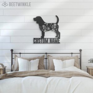 Custom-FLoral-Beagle-Metal-Wall-Art-LED-Light_2