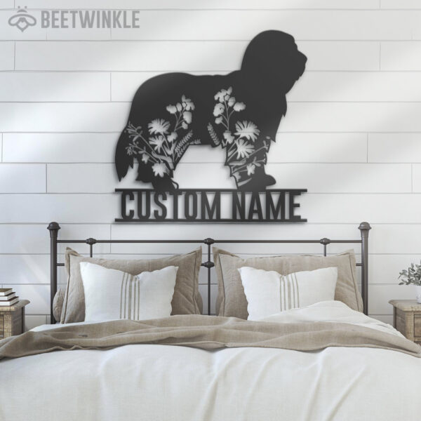 Custom-FLoral-Bearded-Collie-Metal-Wall-Art-LED-Light_4