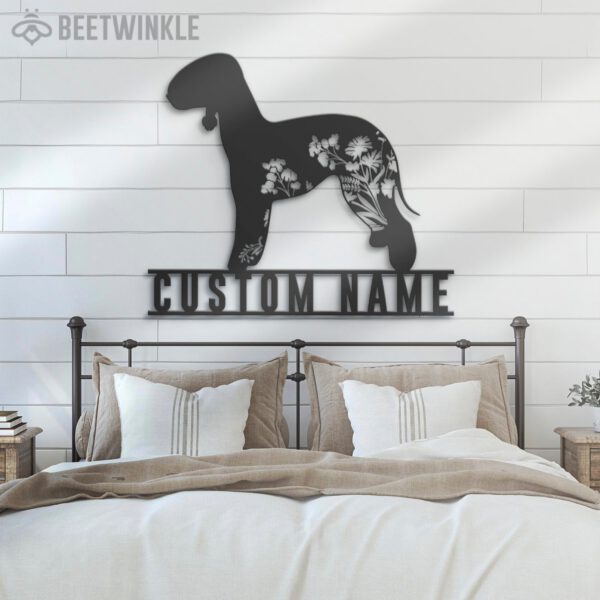 Custom-FLoral-Bedlington-Terrier-Metal-Wall-Art-LED-Light_5