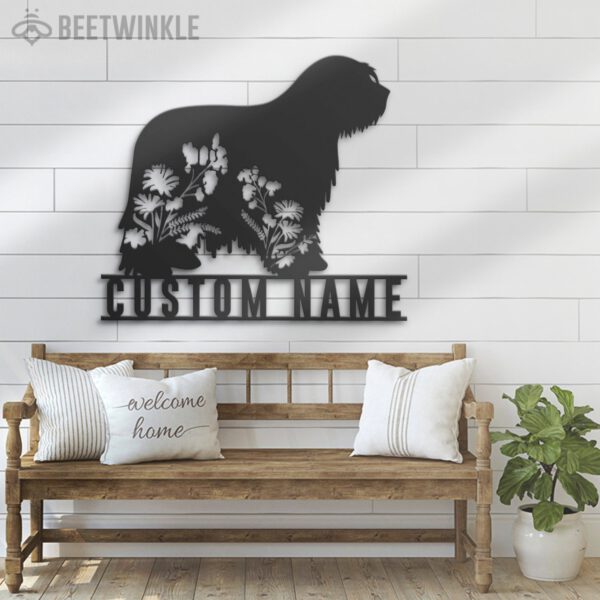 Custom-FLoral-Bergamasco-Sheepdog-Metal-Wall-Art-LED-Light_8