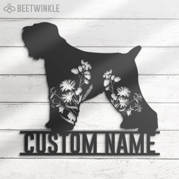 Custom-FLoral-Black-Russian-Terrier-Metal-Wall-Art-LED-Light_4