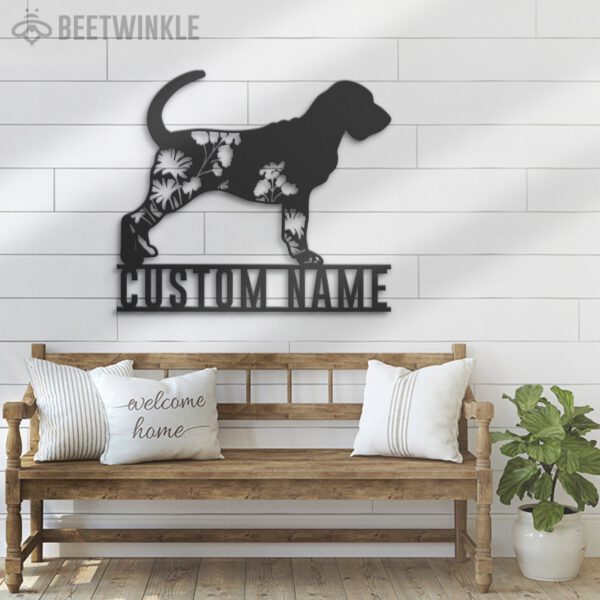 Custom-FLoral-Bloodhounds-Metal-Wall-Art-LED-Light_1