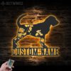 Custom-FLoral-Bloodhounds-Metal-Wall-Art-LED-Light_8