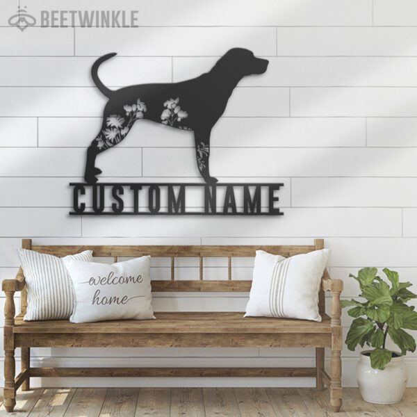 Custom-FLoral-Bluetick-Coonhound-Metal-Wall-Art-LED-Light_6