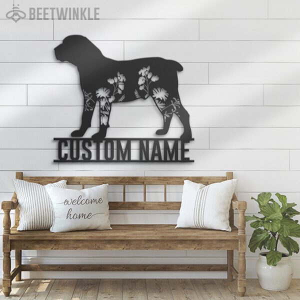 Custom-FLoral-Boerboel-Metal-Wall-Art-LED-Light_4