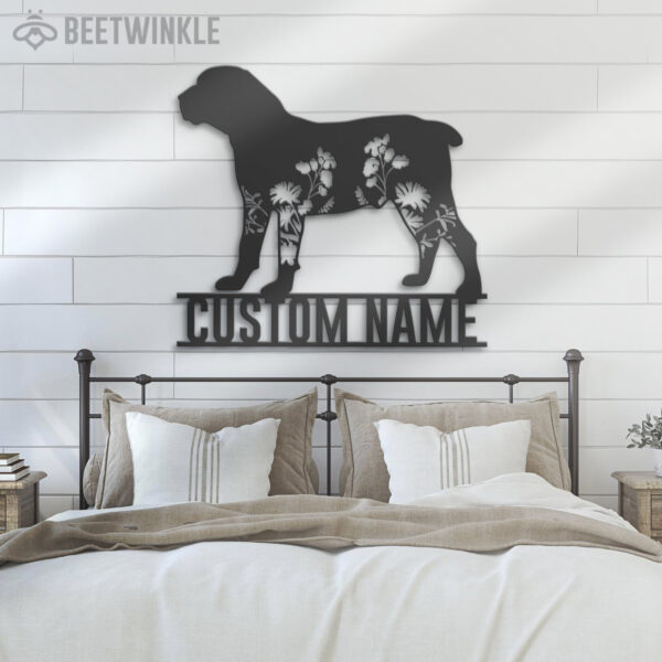 Custom-FLoral-Boerboel-Metal-Wall-Art-LED-Light_8