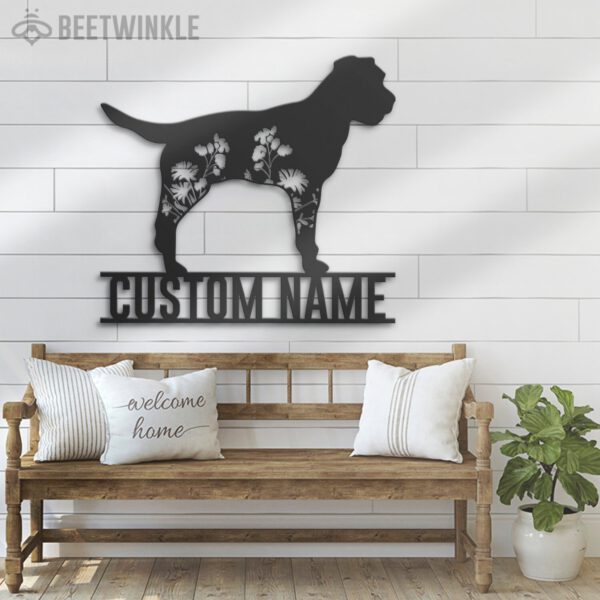 Custom-FLoral-Border-Terrier-Metal-Wall-Art-LED-Light_4