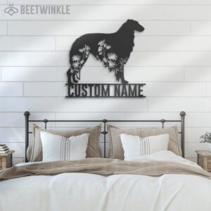 Custom-FLoral-Borzoi-Metal-Wall-Art-LED-Light_1