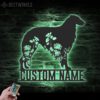 Custom-FLoral-Borzoi-Metal-Wall-Art-LED-Light_5