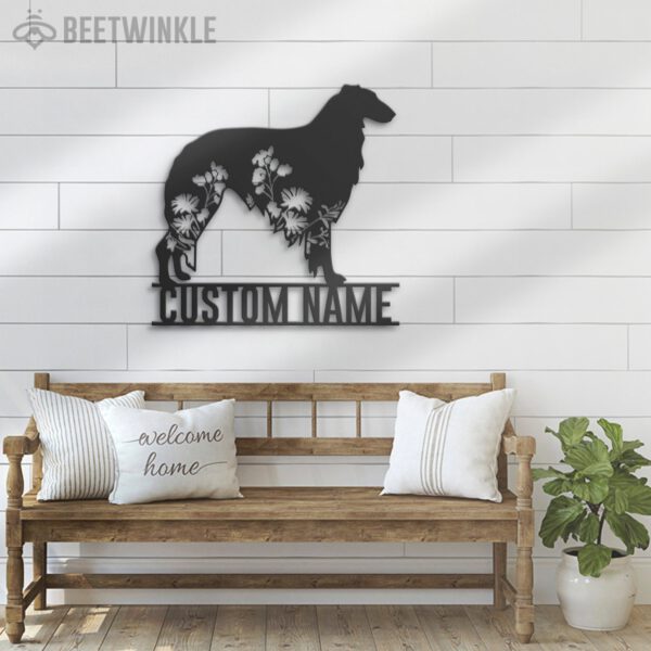 Custom-FLoral-Borzoi-Metal-Wall-Art-LED-Light_7