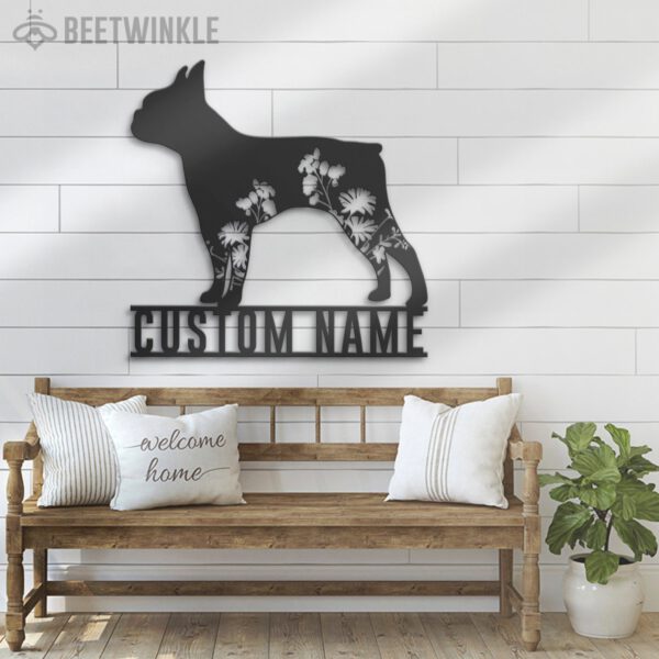 Custom-FLoral-Boston-Terriers-Metal-Wall-Art-LED-Light_8