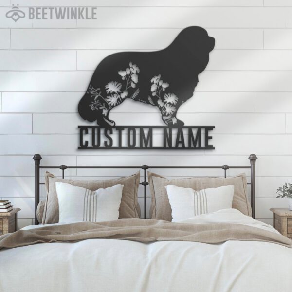 Custom-FLoral-Cavalier-King-Charles-Spaniel-Metal-Wall-Art-LED-Light_6