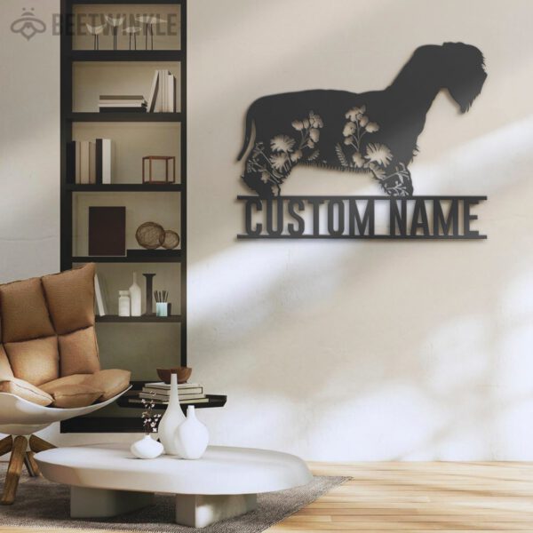 Custom-FLoral-Cesky-Terrier-Metal-Wall-Art-LED-Light_6